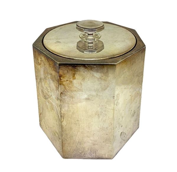 Knock holder in Sheffield. with octagonal shaped studs in silver metal. H 17 cm
H 17 cm
