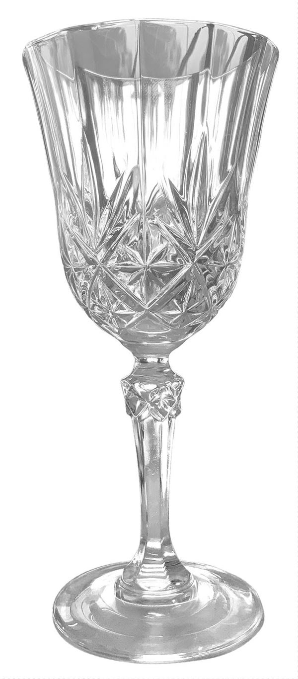 Servizio di bicchieri da acqua per 12 persone (XX secolo) - Cristallo -  Asta Argenti e Art De La Table - Casa d'aste La Rosa