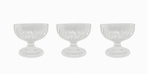 Servizio da 12 coppette per gelato. 