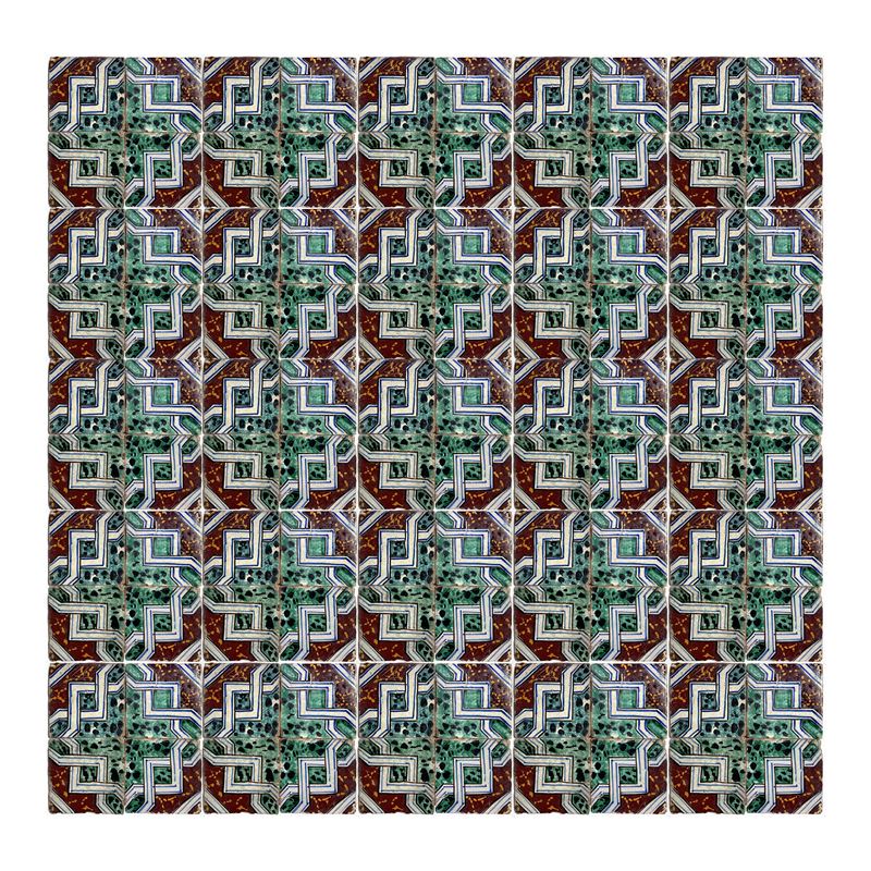 137 piastrelle in ceramica, stile arabo Bruno Tommaso