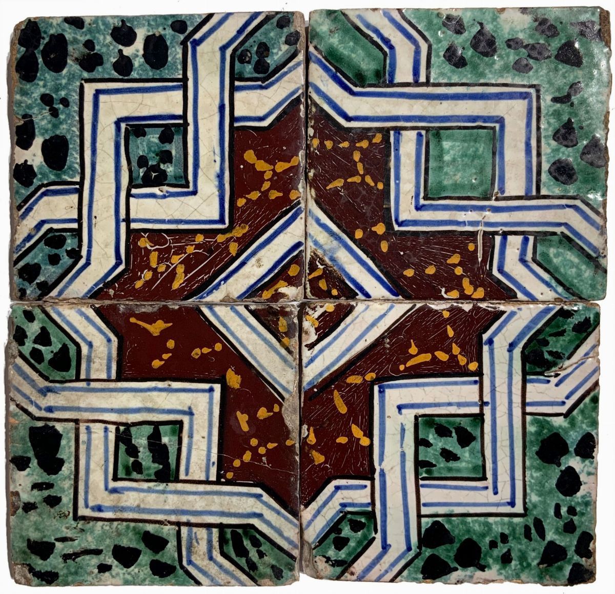 137 piastrelle in ceramica, stile arabo Bruno Tommaso