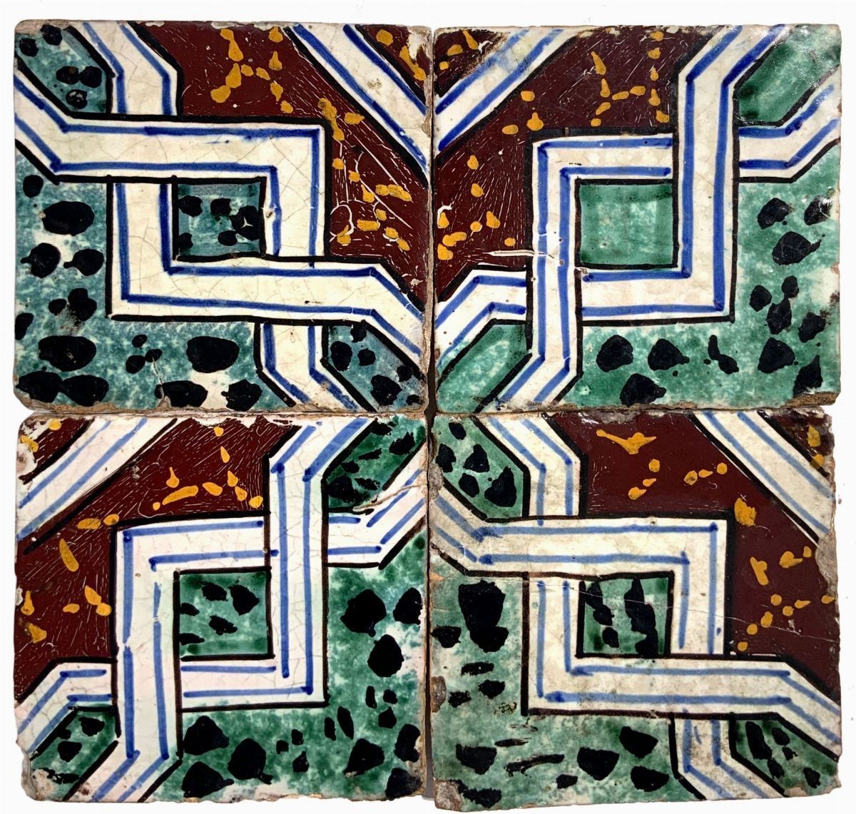 137 piastrelle in ceramica, stile arabo Bruno Tommaso