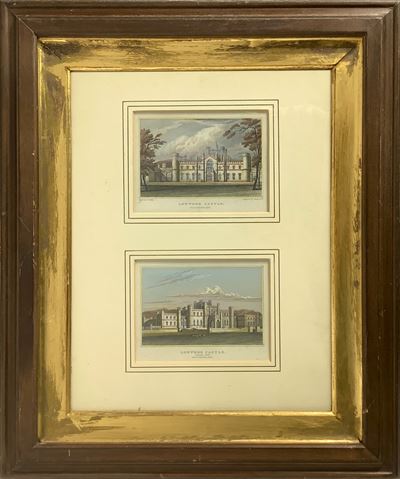 J. P. Neale, Coppia di incisioni acquarellate raffiguranti Lowther Castle