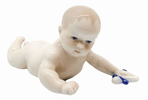 Copenaghen - Porcelain figurine depicting a newborn baby