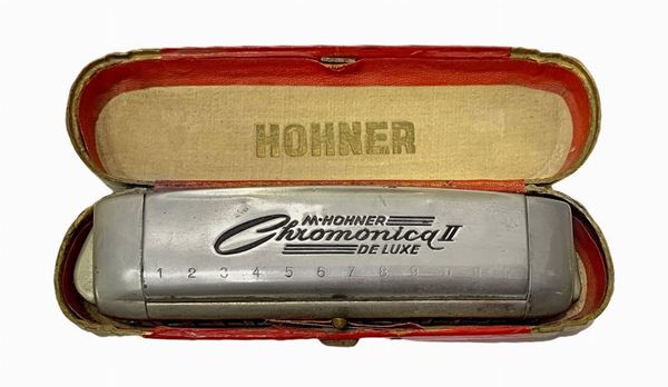 Harmonica with Chromonic Case II Deluxe. M. Hohner.