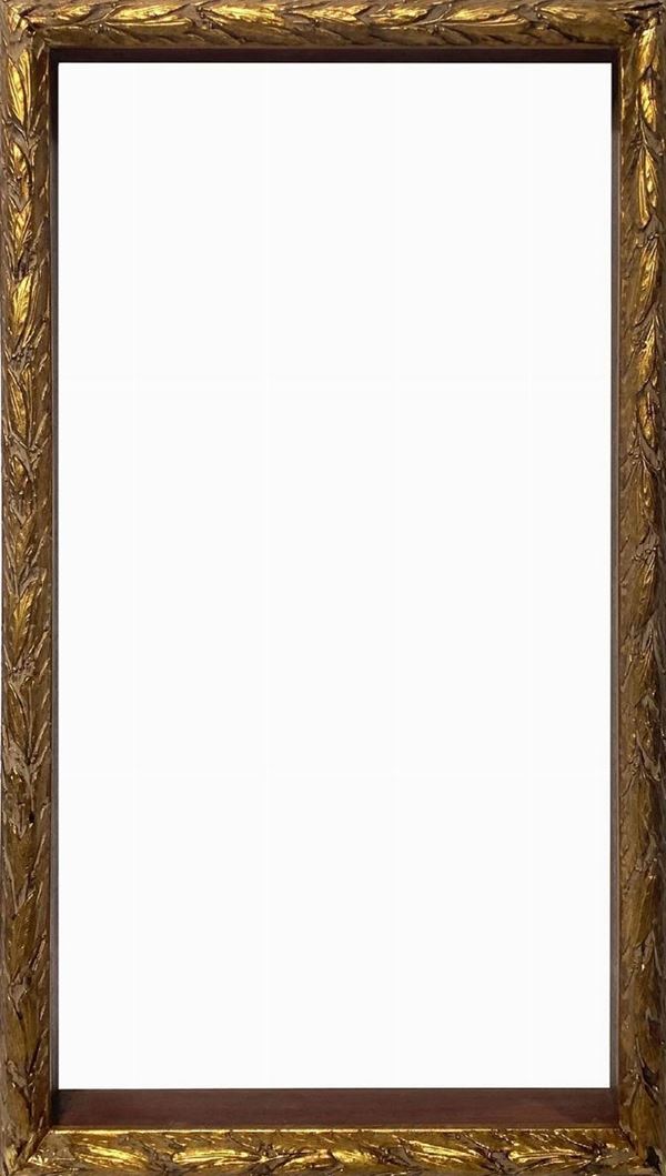 Golden frame, XX century. Internal dimensions 40x80 cm, 46x86 cm external measures