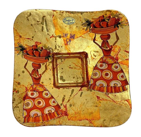 Centrotavola Settimo Cielo. Cm 22x22. 
Cm 22x22
