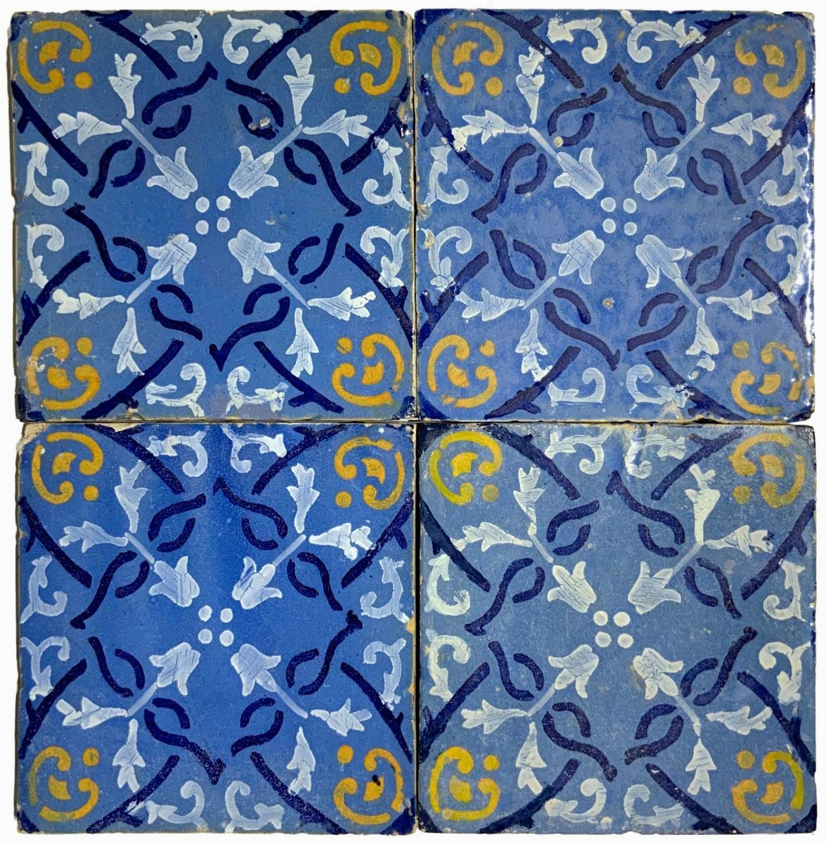 90 piastrelle in ceramica siciliana di Santo Stefano di Camastra (90 piastrelle)